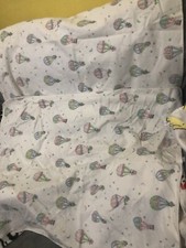 vintage receiving blankets Cotton Hot Air Balloons With Animals X 2 Super Soft