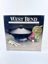 VINTAGE WEST BEND 6 QUART ELECTRIC WOK -  MODEL 79110  - NEW OLD STOCK - USA