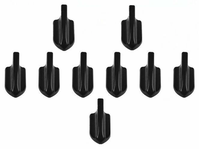 10 piezas Generadores Vórtice Negro Parachoques Delantero Alerón Techo Aletas de Tiburón Alerón Ala Foto 4 de 4