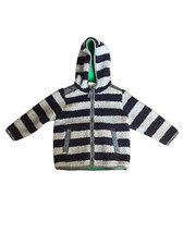Hanna Andersson striped zip up hoodie