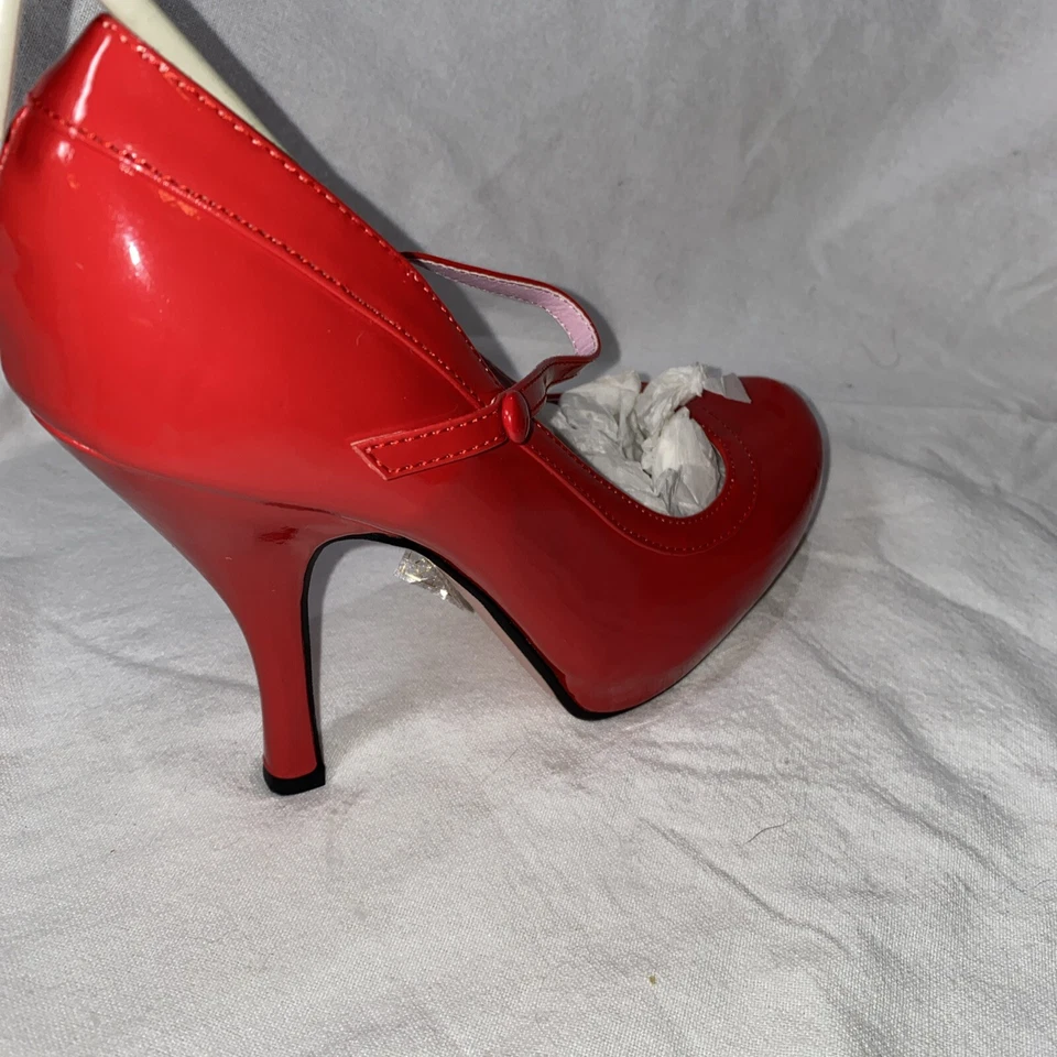 Sexy Leg Avenue Princess Shoes Red Celetos Size 10 - Image 4 of 4