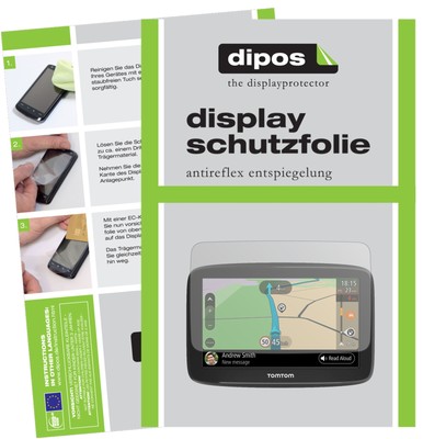 3x film for TomTom Go basic protective anti-reflective protection dipos