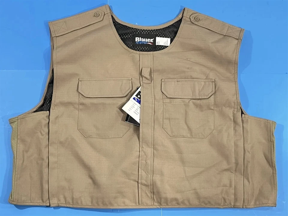 3XL BLAUER 8780CDC RIPSTOP B.DU ARMORSKIN VEST OUTER ARMOR CARRIER CDC TAN - Image 3 of 4