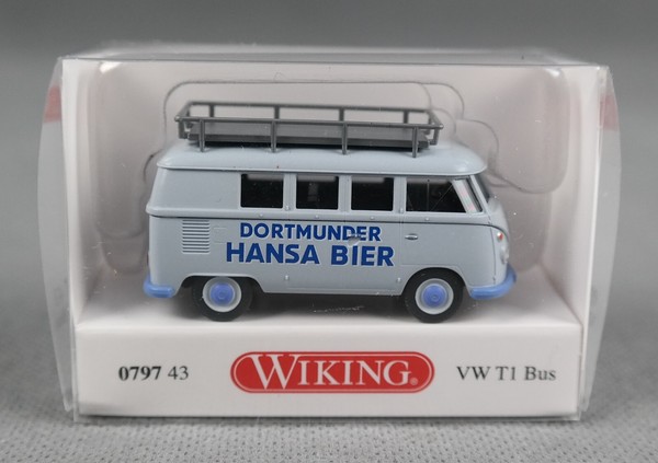 "Wiking 079743/0797 43 (H0,1:87) - Vw T1 Bus \"Hansa Bier\" Neuheit 2024"-image