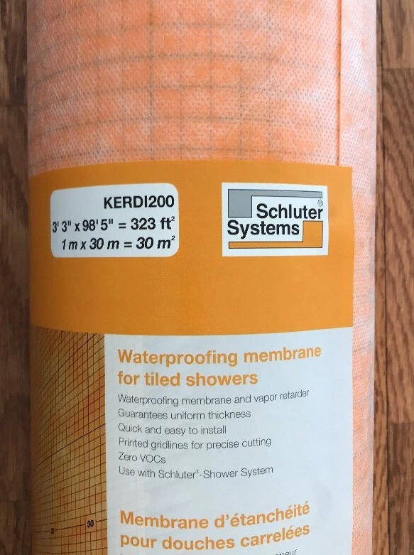Schluter KERDI Tile Flooring and Wall Waterproofing Membrane 323