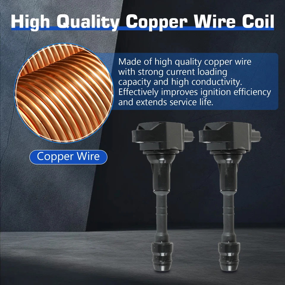 Bobinas de ignição 8 peças UF551 e vela de ignição de irídio para 2008-2012 Nissan Pathfinder - Imagem 4 de 4