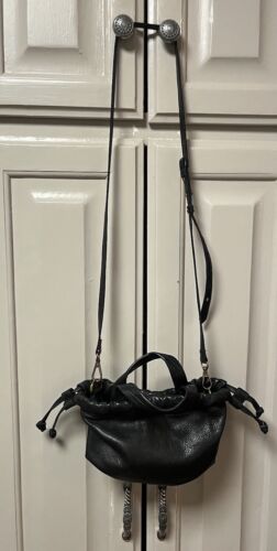 Madewell schwarz Rindsleder Mini Piazza Crossbody Baguette Tasche NH028 $ 118 - Bild 5 von 8