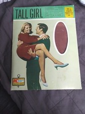 1960's Vintage K-Mart Tall Girl Sheer Pantyhose Stockings 9-12 Cinnamon 64 