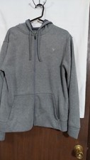 Old Navy Full Zip Hoodie Medium weight Sweatshirt Medium Heather Grey Soft