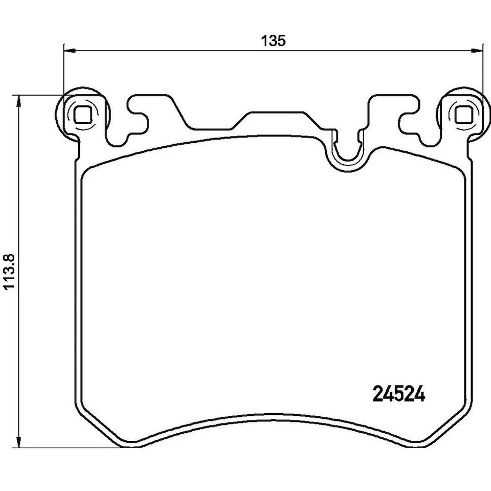 Pastillas de freno delanteras poco metálicas Brembo para BMW X5 X6 2010 2011 2012 2013 Foto 4 de 4