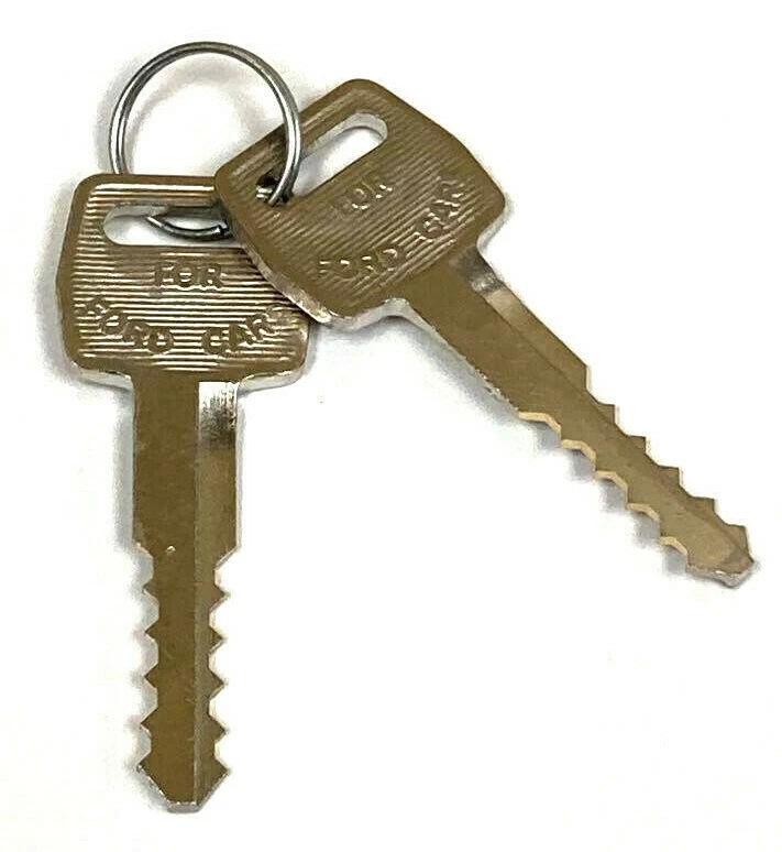 Juego de cilindros de cerradura de puerta Ford Mustang Truck Galaxie Fairlane llaves trinquete plano Foto 4 de 4