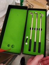 Mini Desktop Novelty Golf Pen Set