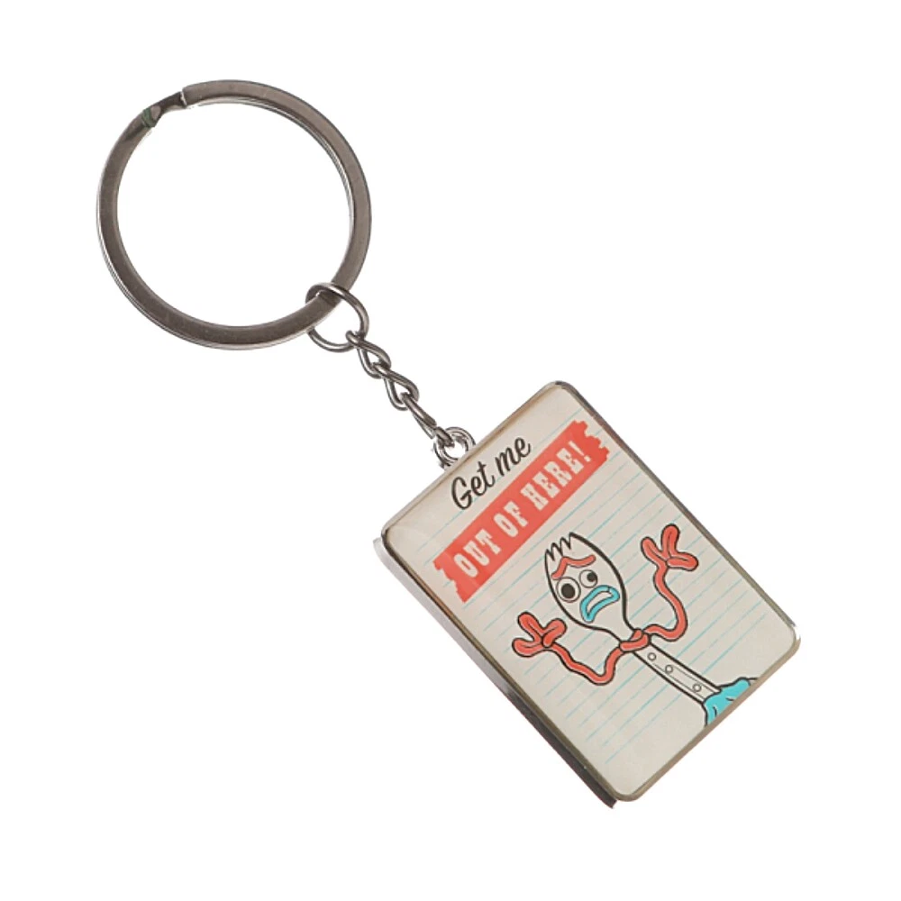 Genuine Disney Pixar Toy Story 4 Forky Metal Keyring Key Fob Ring Gift Spork