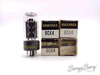 4 Vintage Sylvania 6CK4 Power Low mu Triode TV  Audio Vacuum Tube Valve - Bangyb