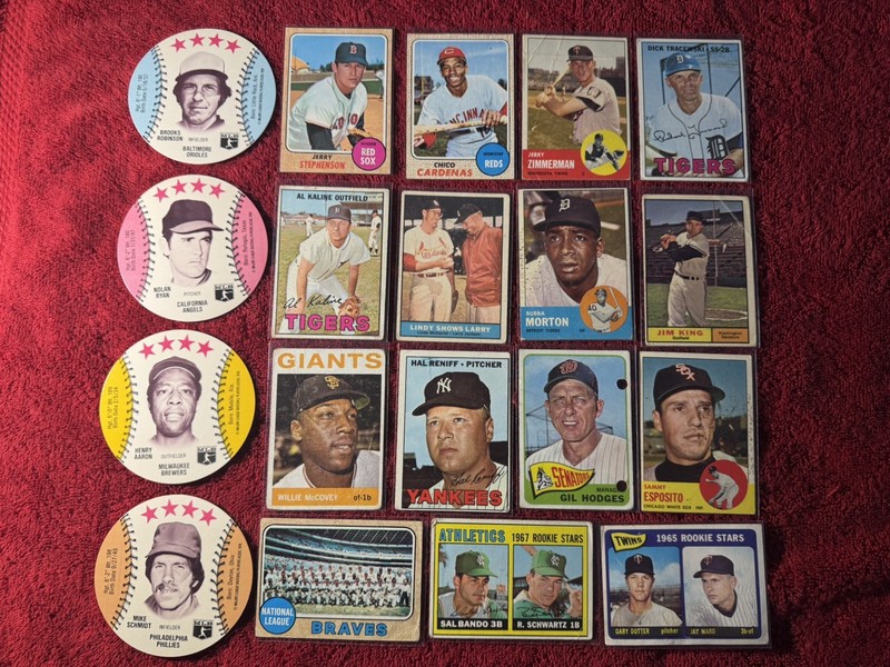 1960’s Dinged Up Vintage Baseball Card Lot - Kaline, McCovey + More