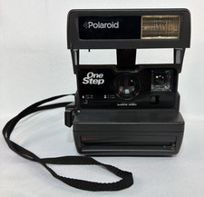 Vintage Polaroid OneStep 600 Instant Film Camera with Flash  Strap Black