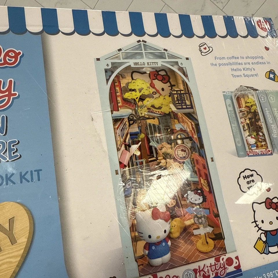 DIY 3D Book Nook Kit - Hello Kitty: Town Square 169pcs (Damaged Box) - Image 2 of 4