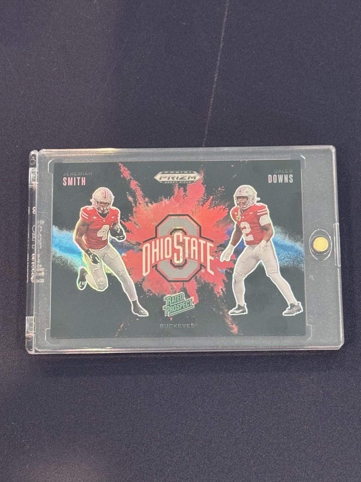 Jeremiah Smith Caleb Downs 2025 Panini Prizm Draft Picks Black Color Blast SSP