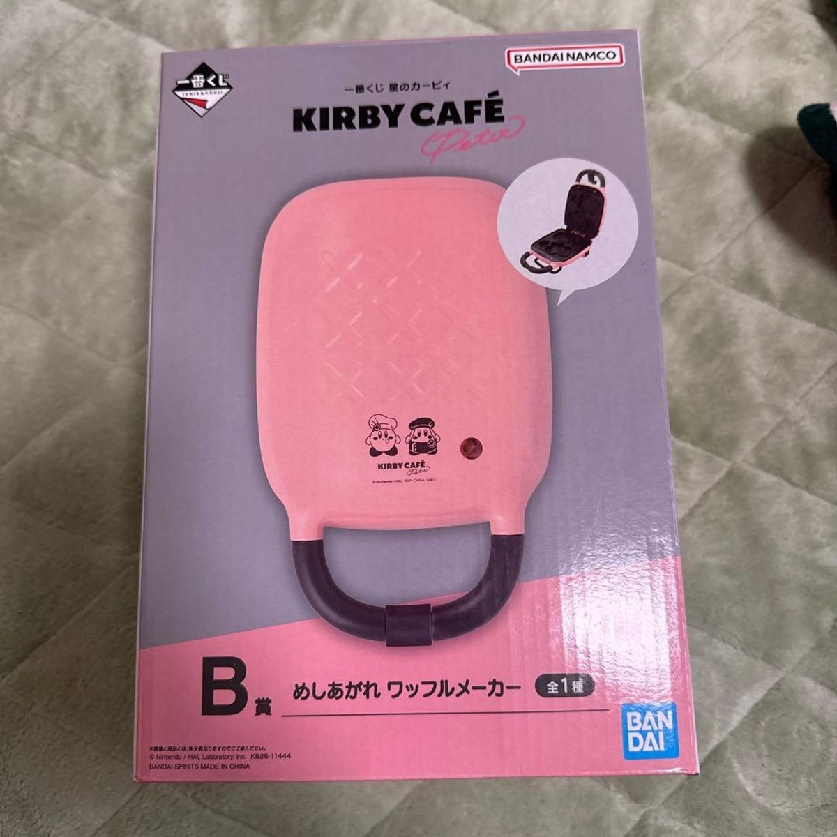 Kirby Cafe B Prize Waffle Maker Bandai Ichiban Kuji