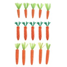 5 Small Animal Chew Toys Carrot Teeth Toys for Rabbits, Guinea Pigs, Hamsters