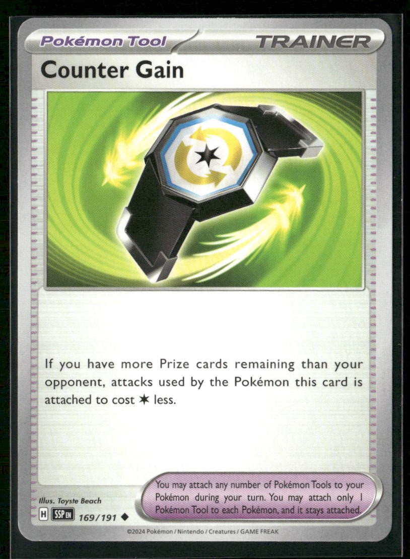 Counter Gain SV08: Surging Sparks 169/191 Regular NM