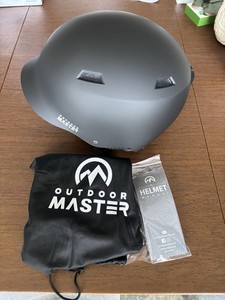 Outdoor Master Helmet Multi-Sport/Ski/Skate Black Size Large