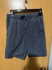 Old Navy Boys Blue Twill Chino Shorts Size XL 14-16 Drawstring Pockets