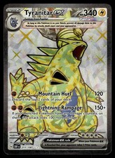 Tyranitar ex 211/197 Ultra Rara Ossidiana Fiamme Holo NM Carta Pokemon Inglese