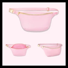 NWT Stoney Clover Lane JUMBO Fanny Pack Belt Bag Flamingo Pink $128