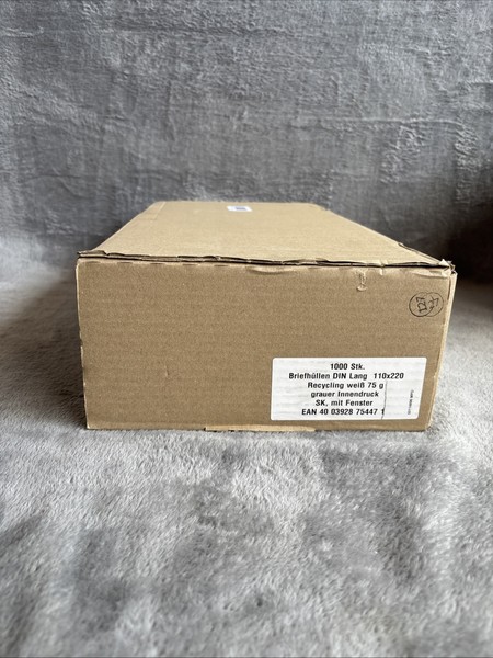 1.000 BriefumschläGe BriefhüLlen Haftklebend Fenster Din Lang 110 X 220Mm Weiß-image