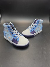 Toddler Size 10 Bluey Bingo High Top Sneakers Shoes Light Blue Rear Zip