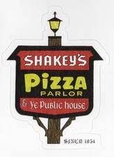 Shakey's Ye Olde Pizza Logo Sticker (Reproduction)