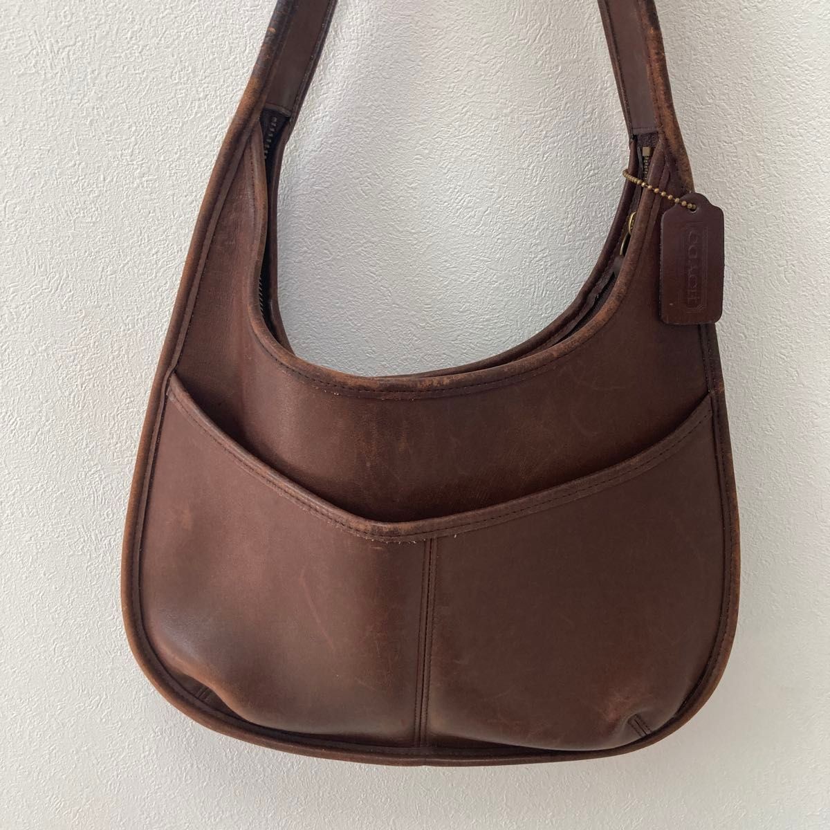 OLD COACH Ergo Bag Vintage Shoulder Bag Leather 9033 Brown Used