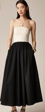J. Crew Strapless colorblock mixy dress Size XXS New NWT