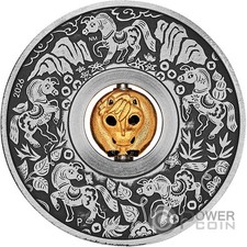YEAR OF THE HORSE Rotating Charm 1 Oz Silver Coin 1 Tuvalu 2026