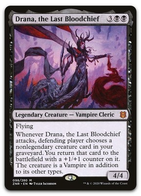 Drana, the Last Bloodchief #98 (NM) Zendikar Rising ZNR Magic MTG
