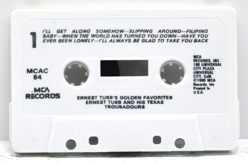 ERNEST TUBB'S GOLDEN FAVORITES   1980     Cassette   MCAC-84 - Image 3 of 4