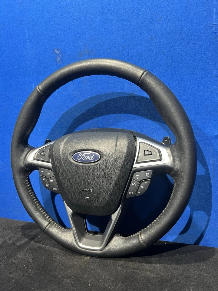 Volante Ford Fusion 2017-2018 2,5 L negro fabricante de equipos originales con controles Foto 3 de 4