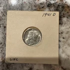 Uncirculated 1941-D Denver Mint Silver Mercury Dime