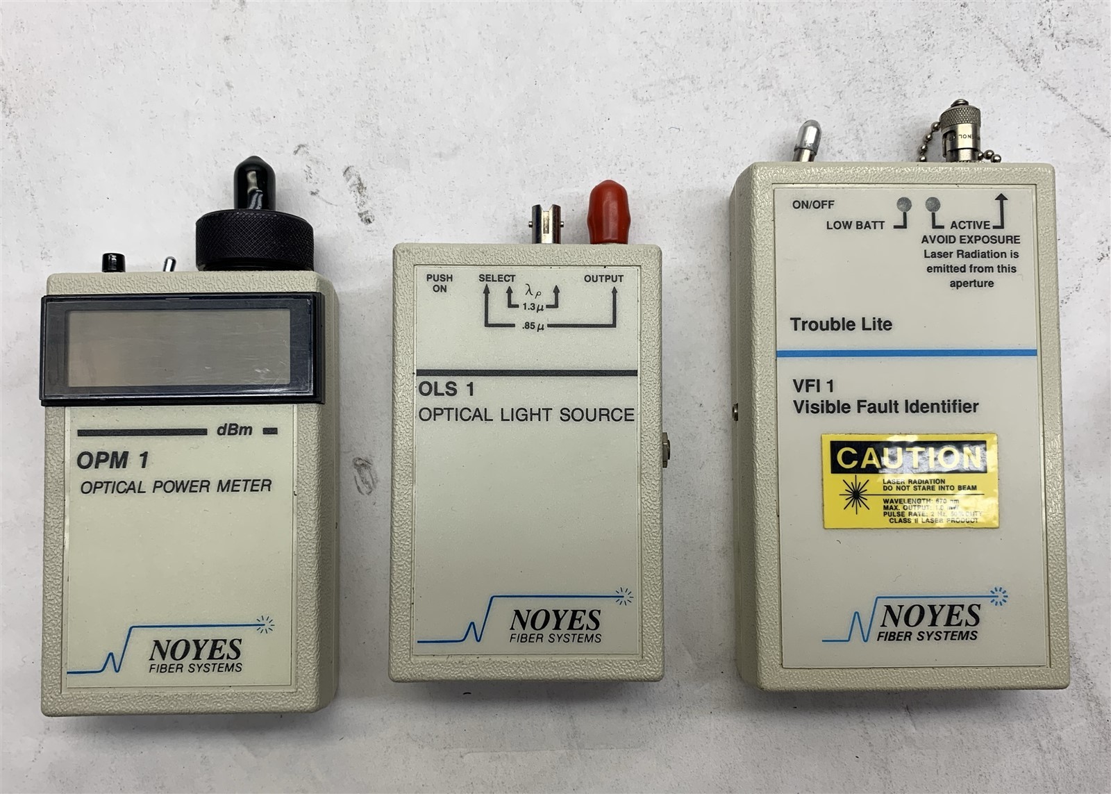 Noyes Fiber Systems OFL-100 MM Optical Fault Locator w/ OLS-1 OPM-1 VFI-1 + CASE