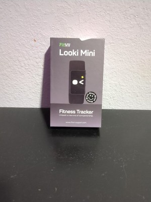 FITVII Looki-mini Fitness Tracker, Slim AMOLED Fitness Watch BLACK 