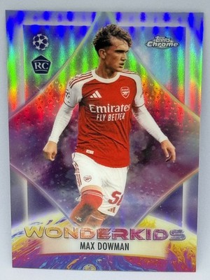 2025-26 Topps Chrome UCC Max Dowman Wonderkids WK-4 Rookie Card