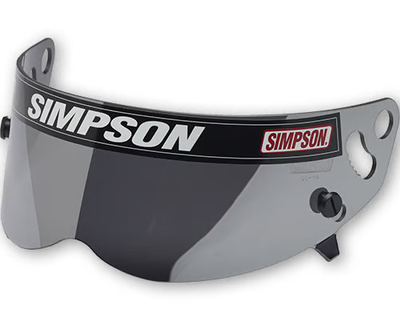 #ad Simpson Racing 1024 17 Helmet Shield Mirrored X Bandit Diamondback Skull and $36.65
