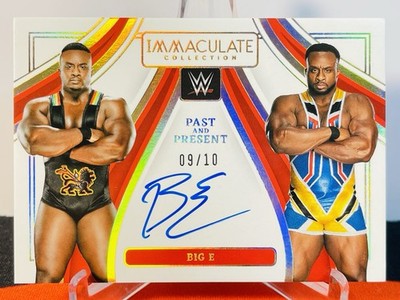 2023 Immaculate Collection WWE Big E Past & Present Auto Gold /10 SP