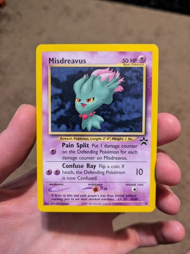 Pokemon Card - Misdreavus #39 WoTC Black Star Promo Very LP