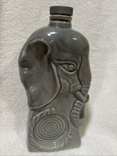 VTG 1956 Grey Jim Beam Elephant Decanter Bar ManCave Decor KY Whiskey Empty