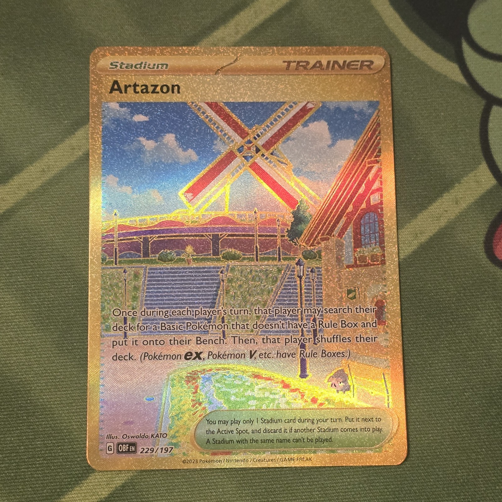 FREE SHIPPING! Artazon - Hyper Rare SV03: Obsidian Flames 229/197 NM