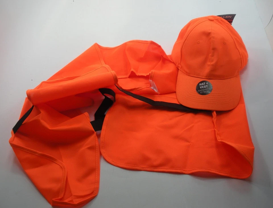 Allen 17555 Hunting Blaze Orange Safety Vest and Ball Cap Combo Vest 38" to 48" - Image 4 of 4