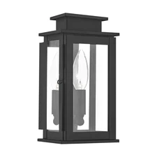 Livex Lighting 20191 Princeton 1 Light Outdoor Wall Sconce - Black