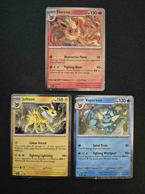Prismatic Evolutions Poster Collection Cosmos Holo Promo Set Of 3